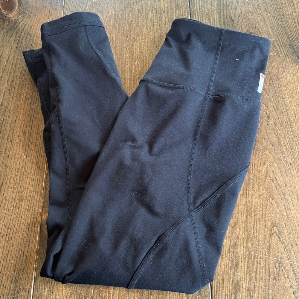 Zella Crop Leggings with zigzag bottom